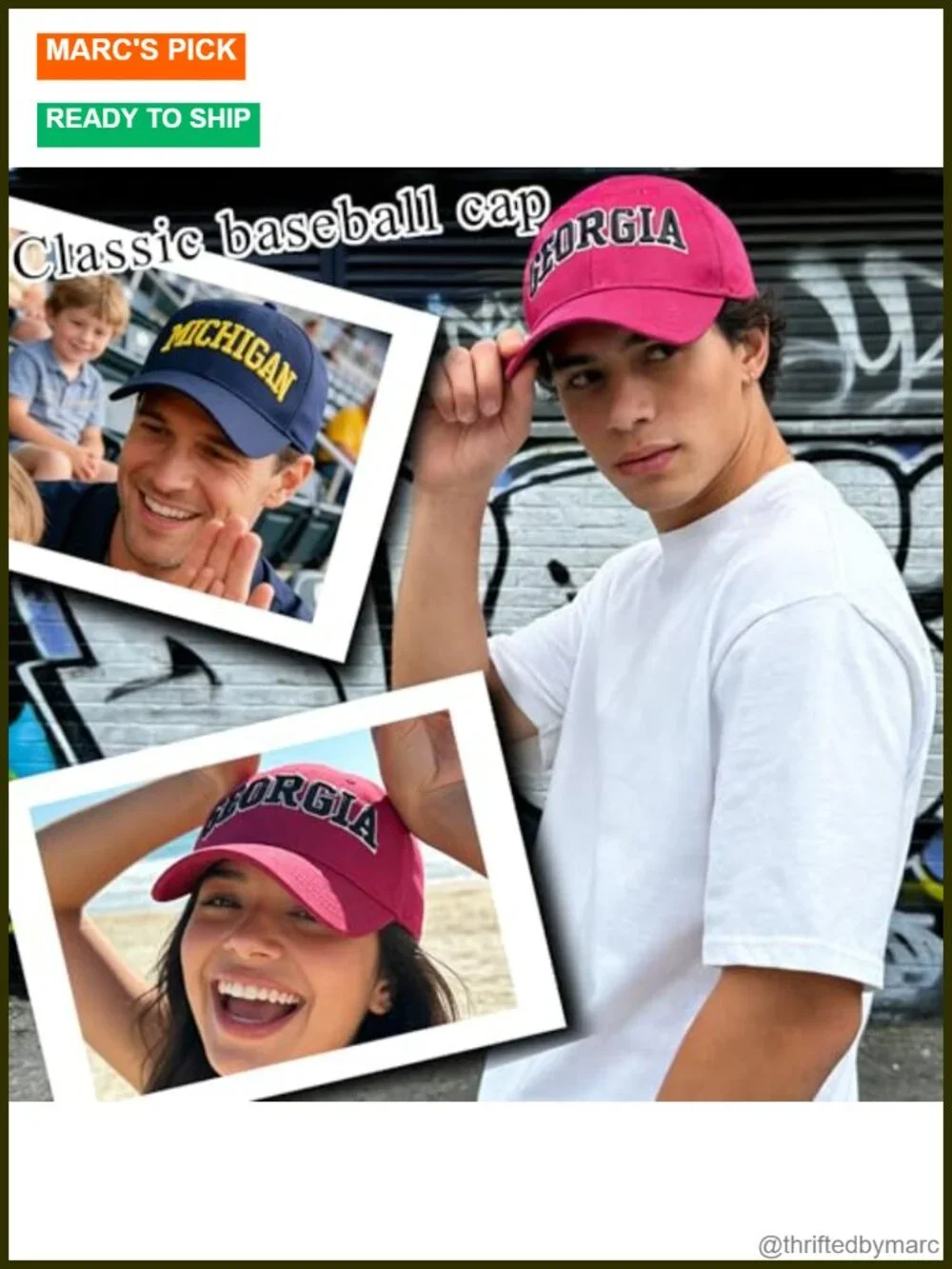 Unisex Baseball Cap Adjustable Vintage Brass Buckle Embroidery Breathable